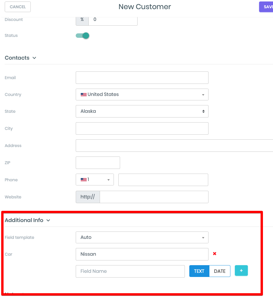 Custom Fields